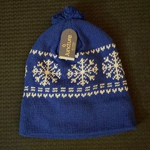 JUNCTURE Winter Hat - Blue And White